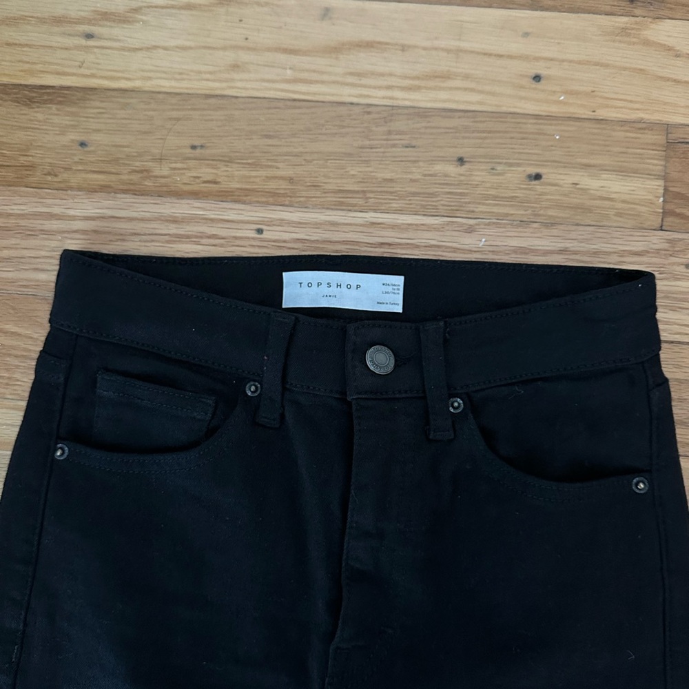 Topshop Jamie Black Denim